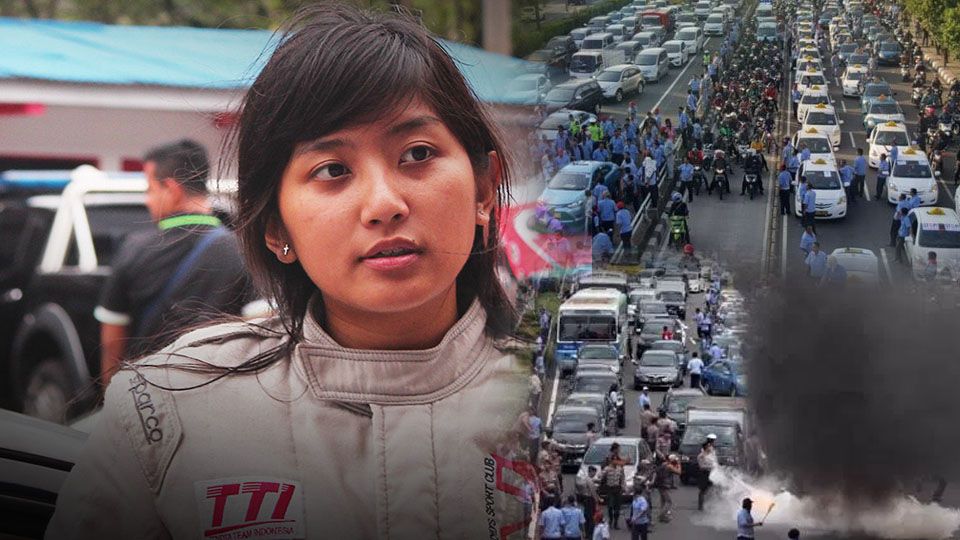 Alinka Hardianti memandang kerusuhan Taksi dan Ojek Online. Copyright: &copy; INTERNTET
